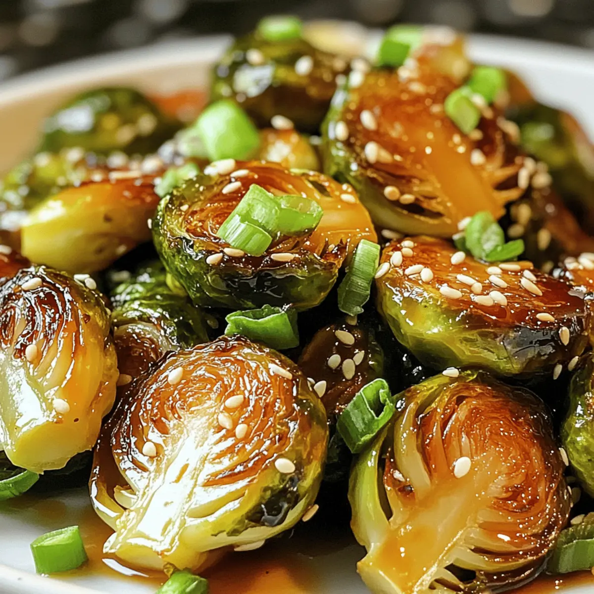 Honig Sriracha Rosenkohl Einzigartiger Genuss