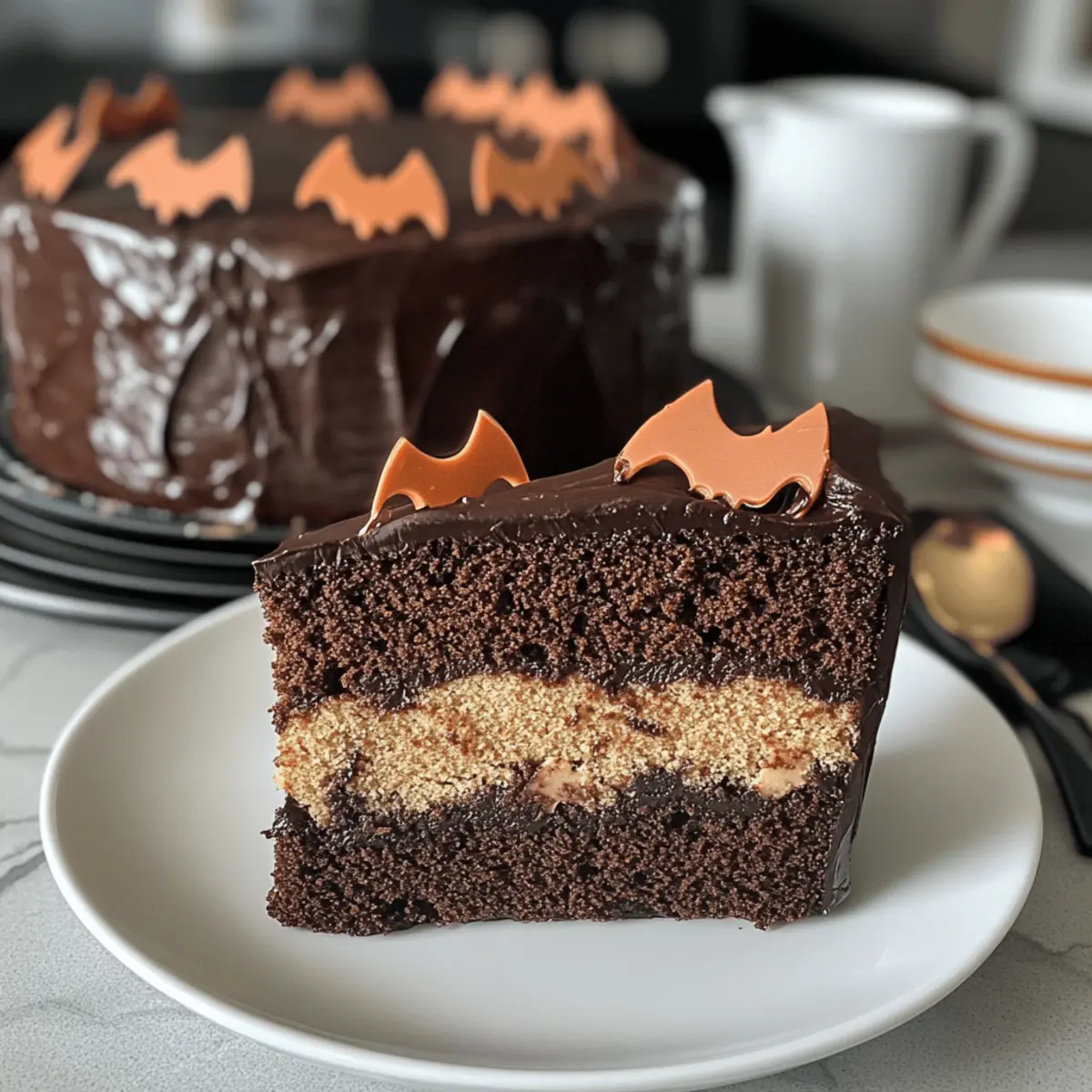 Fledermaus Überraschungskuchen