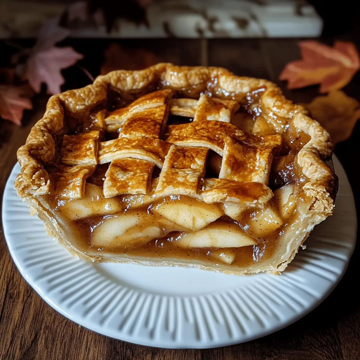 Toffee-Apple-Cake with Vanilla Sauce