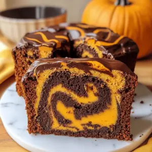 Kürbis Marmorkuchen (vegan)