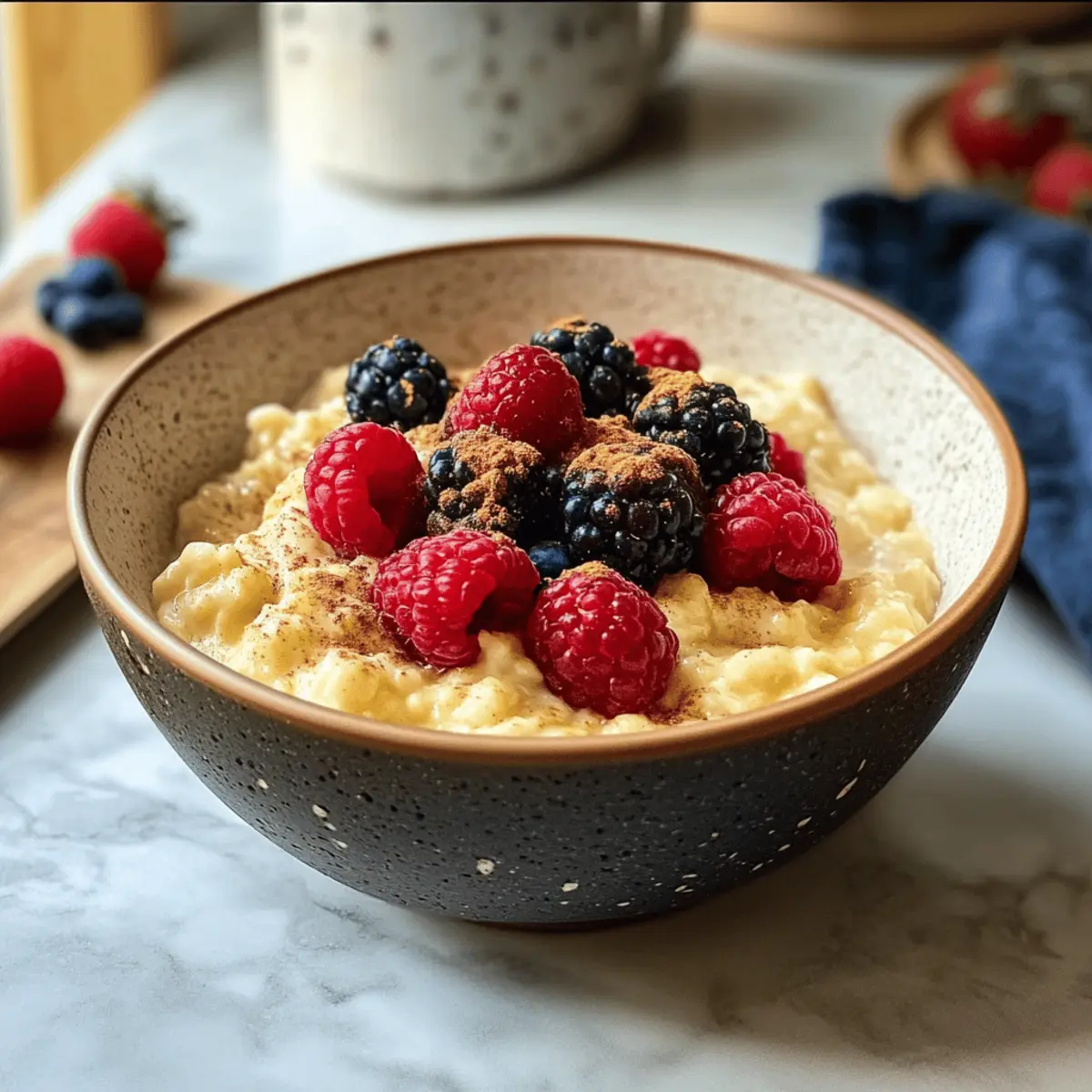 Vanillepudding Haferflocken