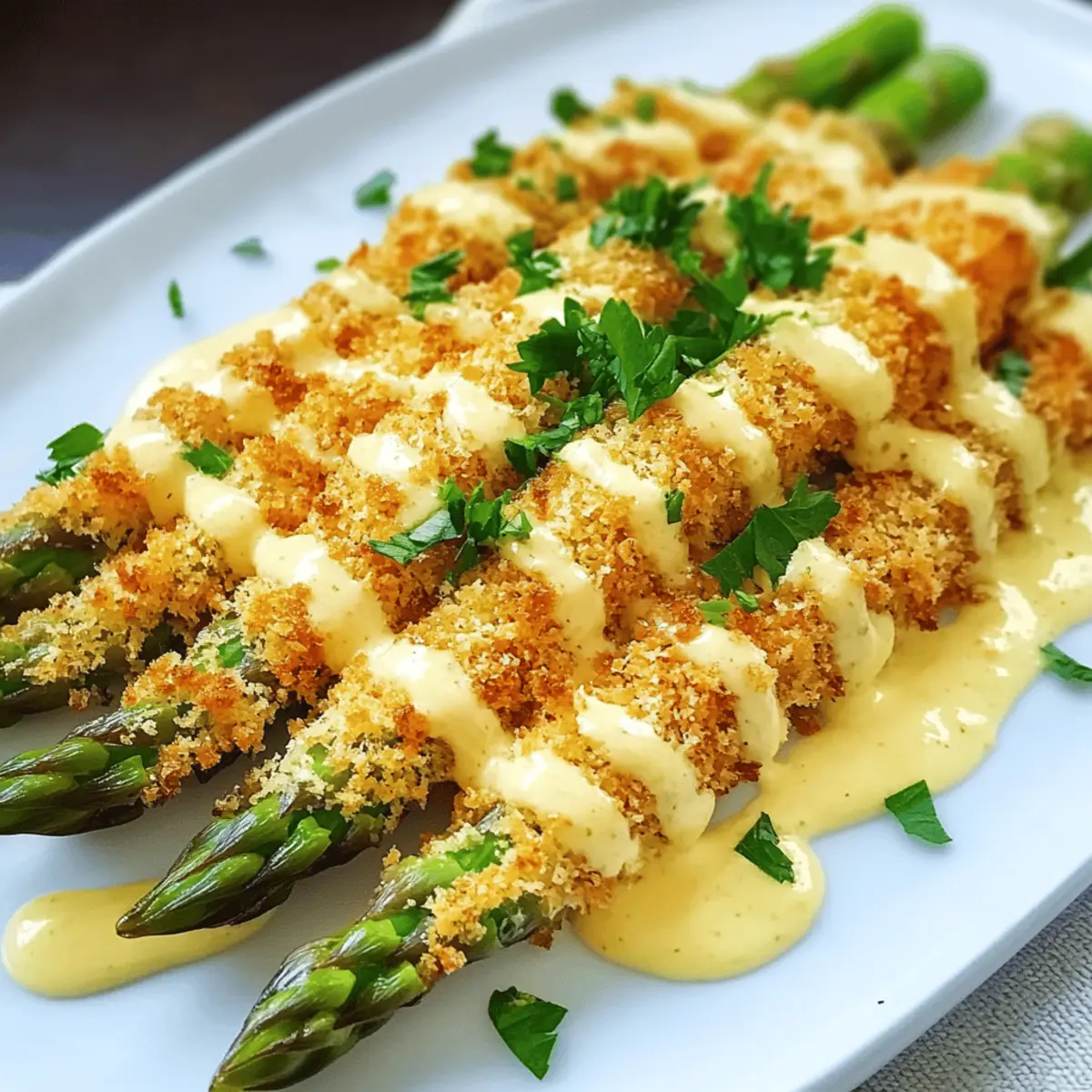 Knuspriger Spargel mit Parmesan Panade