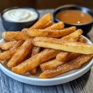 Krosse Heißluftfritteusen-Apfel-Fritten