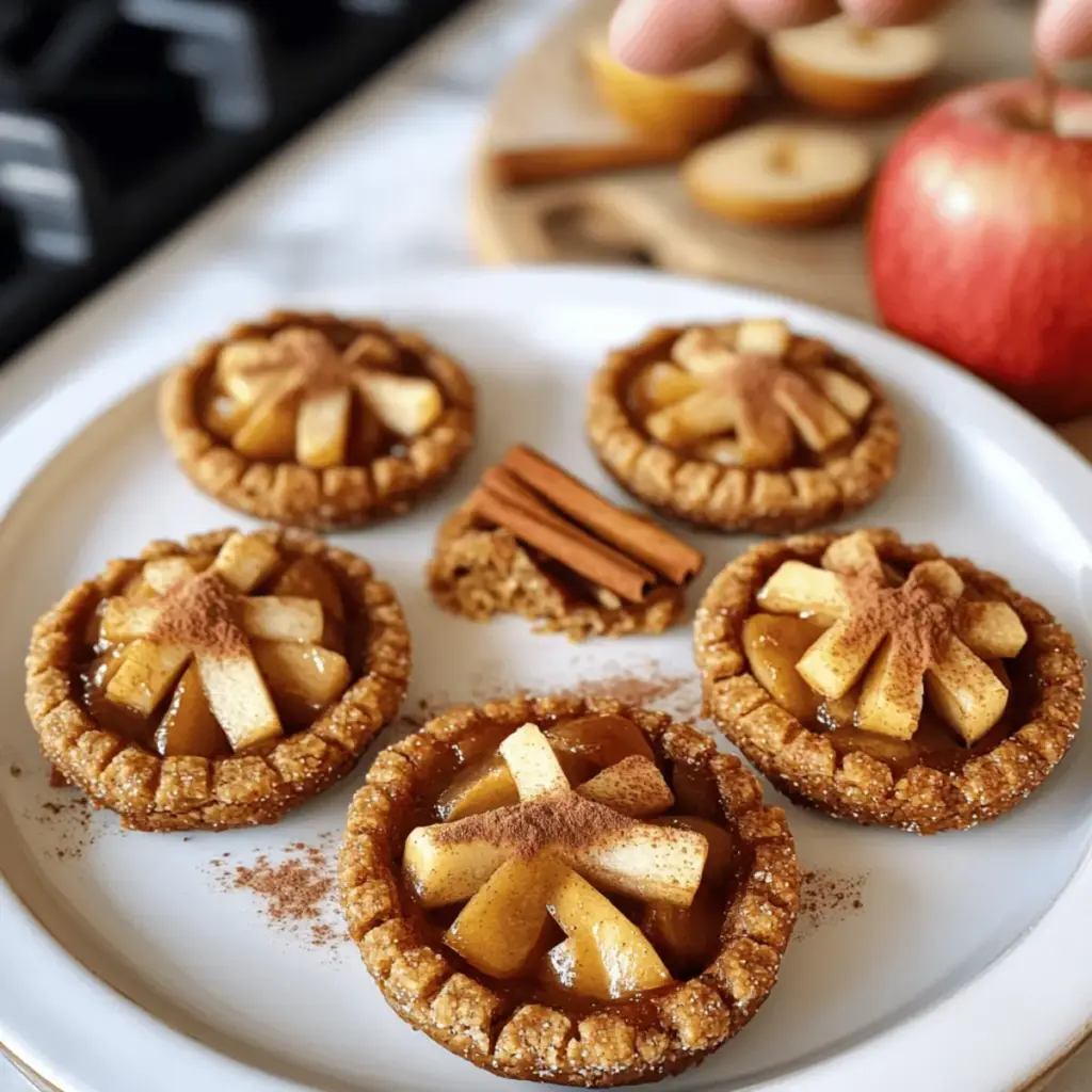 Apfelkuchenplätzchen mit Mandelmehl