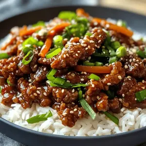 Knuspriges Chili-Rindfleisch-Reis