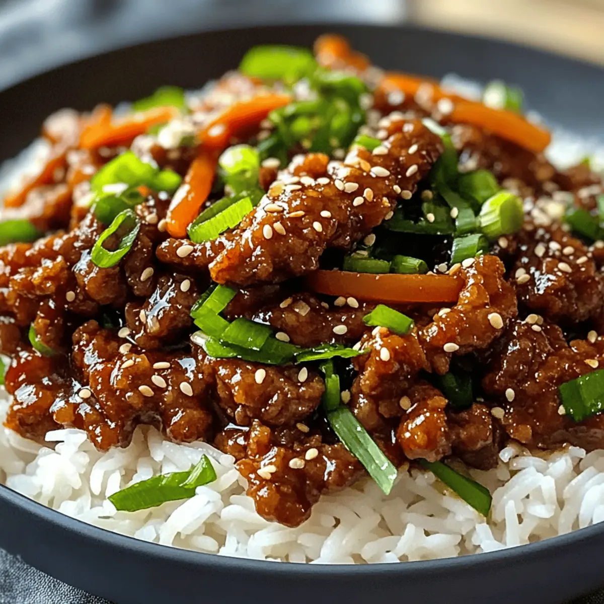 Knuspriges Chili-Rindfleisch-Reis