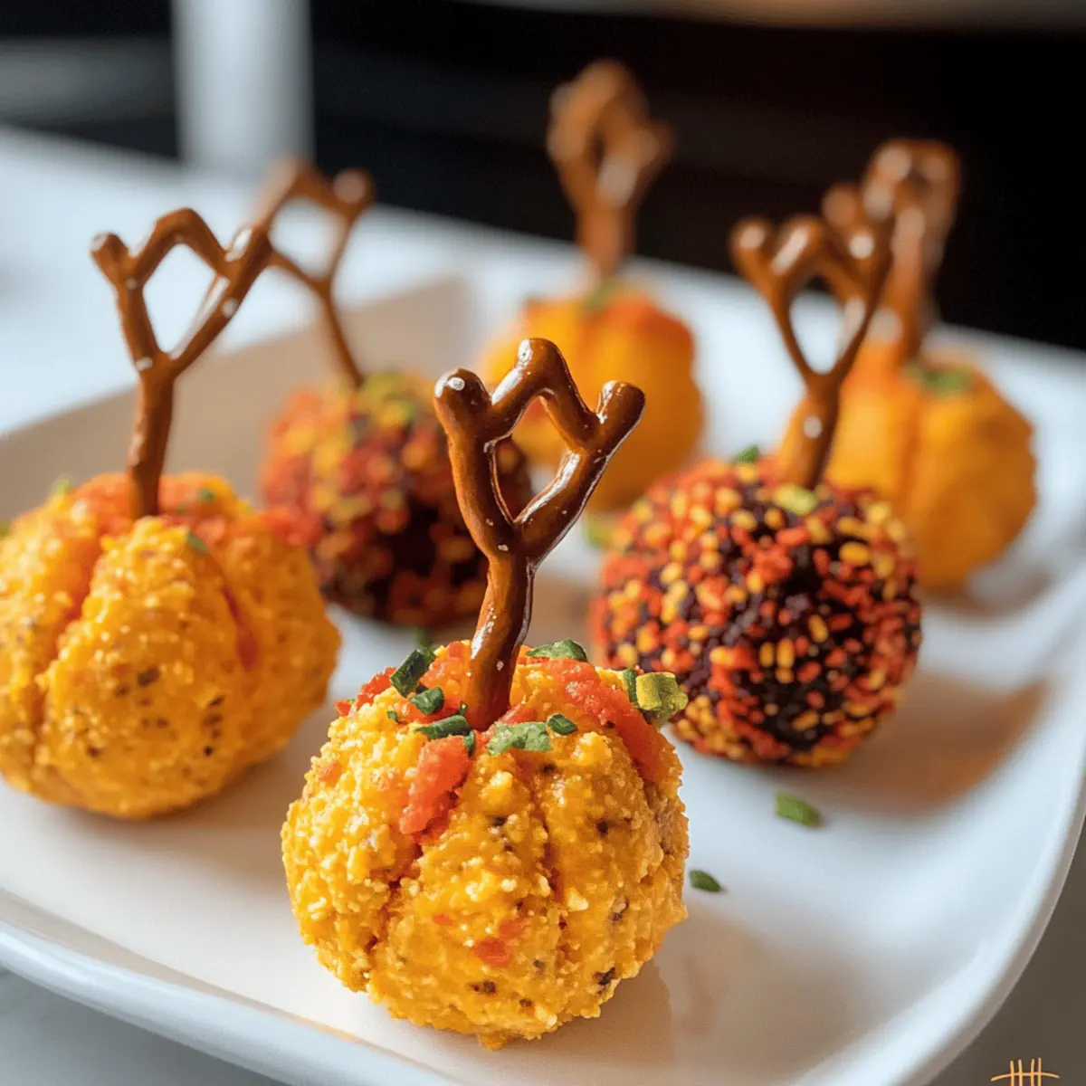 Mini-Kürbis-Käsebällchen