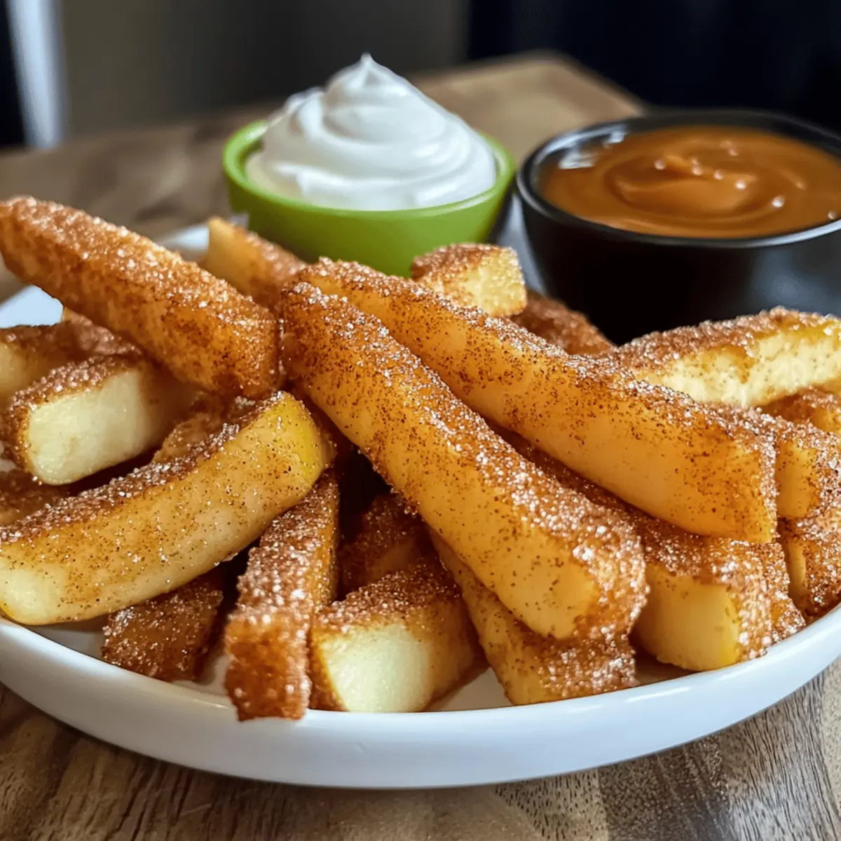 Crispy Air Fryer Apfel Pommes