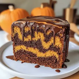 Kürbis Marmor Kuchen (vegan)