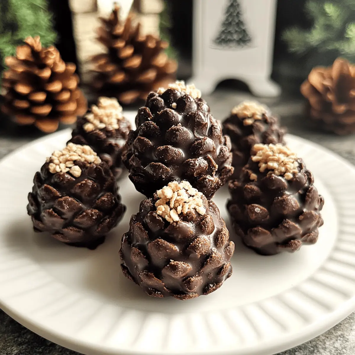 Vegane Tannenzapfentrüffel