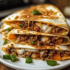 Hackfleisch Quesadillas Käse