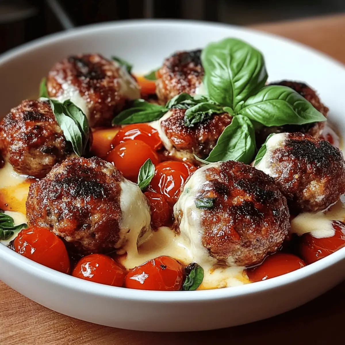 Hackbällchen Caprese selbst machen