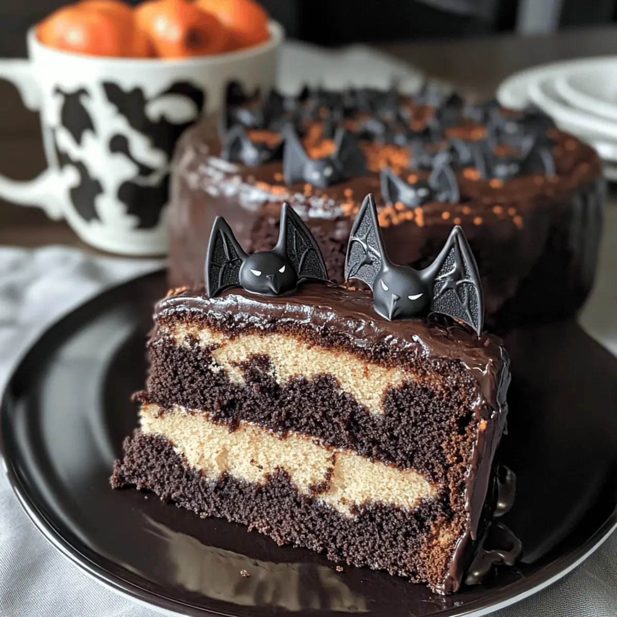 Fledermaus Überraschungskuchen