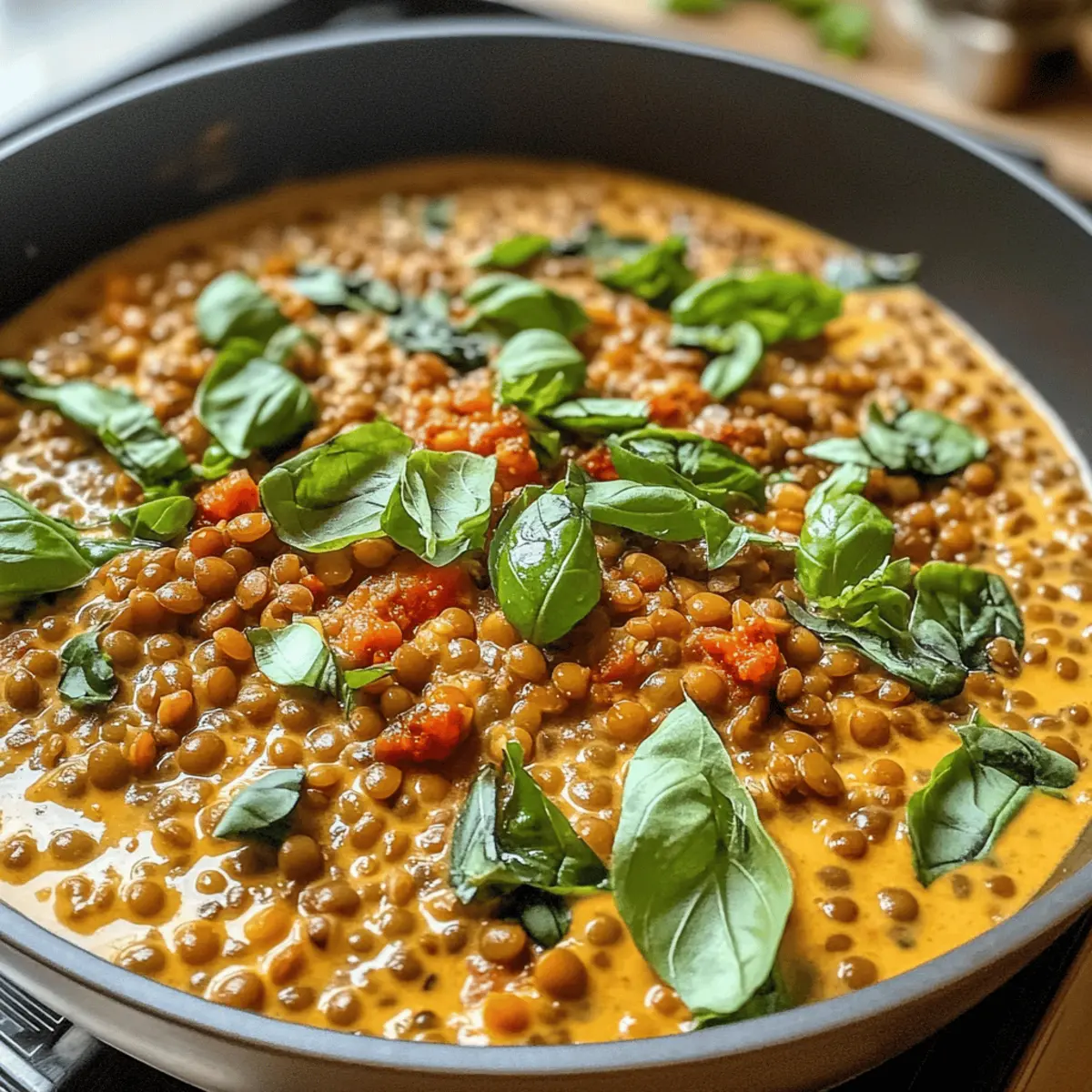 Cremige Heirate mich Linsen