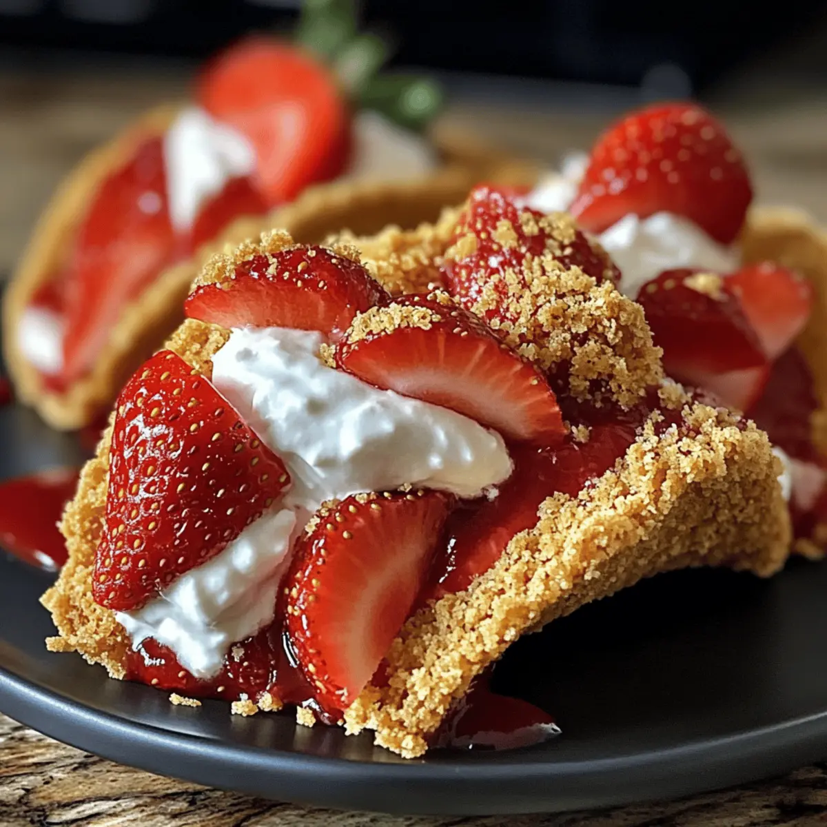 Erdbeer-Crunch-Cheesecake-Tacos