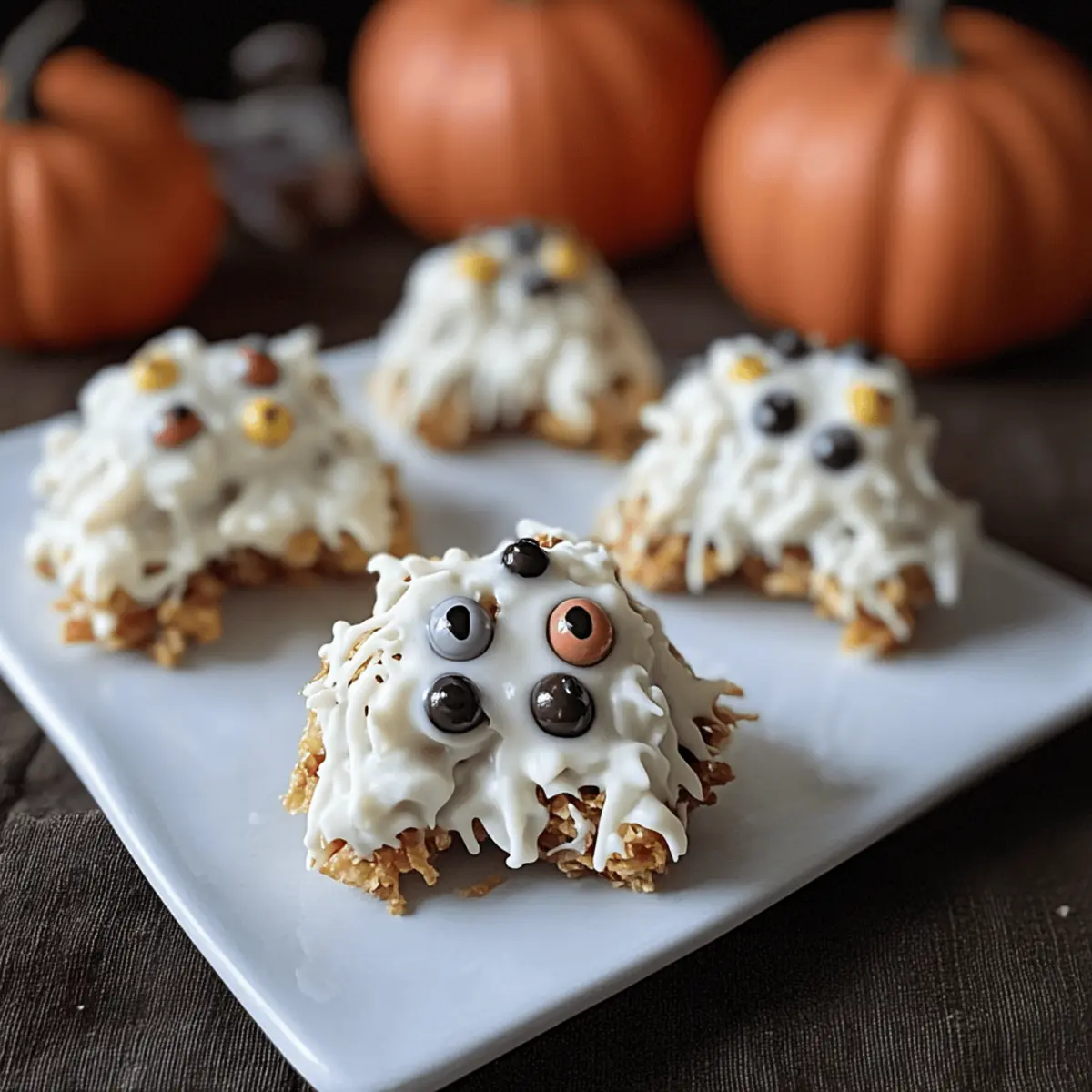 Weiße Schokolade Crossis gruselige Monster für Halloween