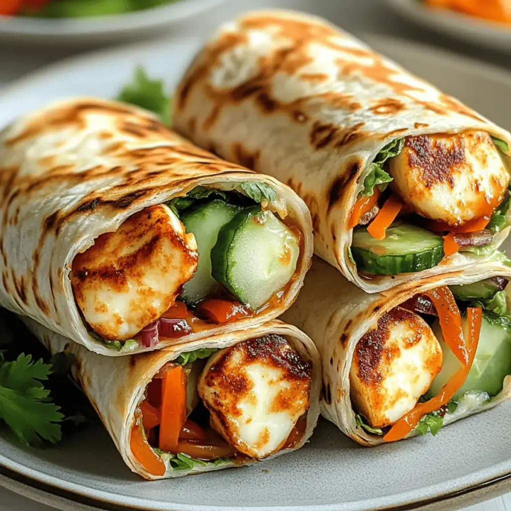 Süße Chili Halloumi Wraps