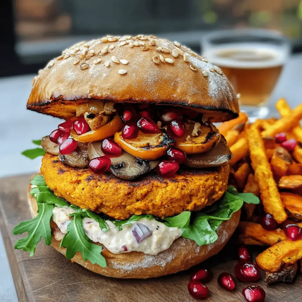 Herbstlicher Kürbis-Burger